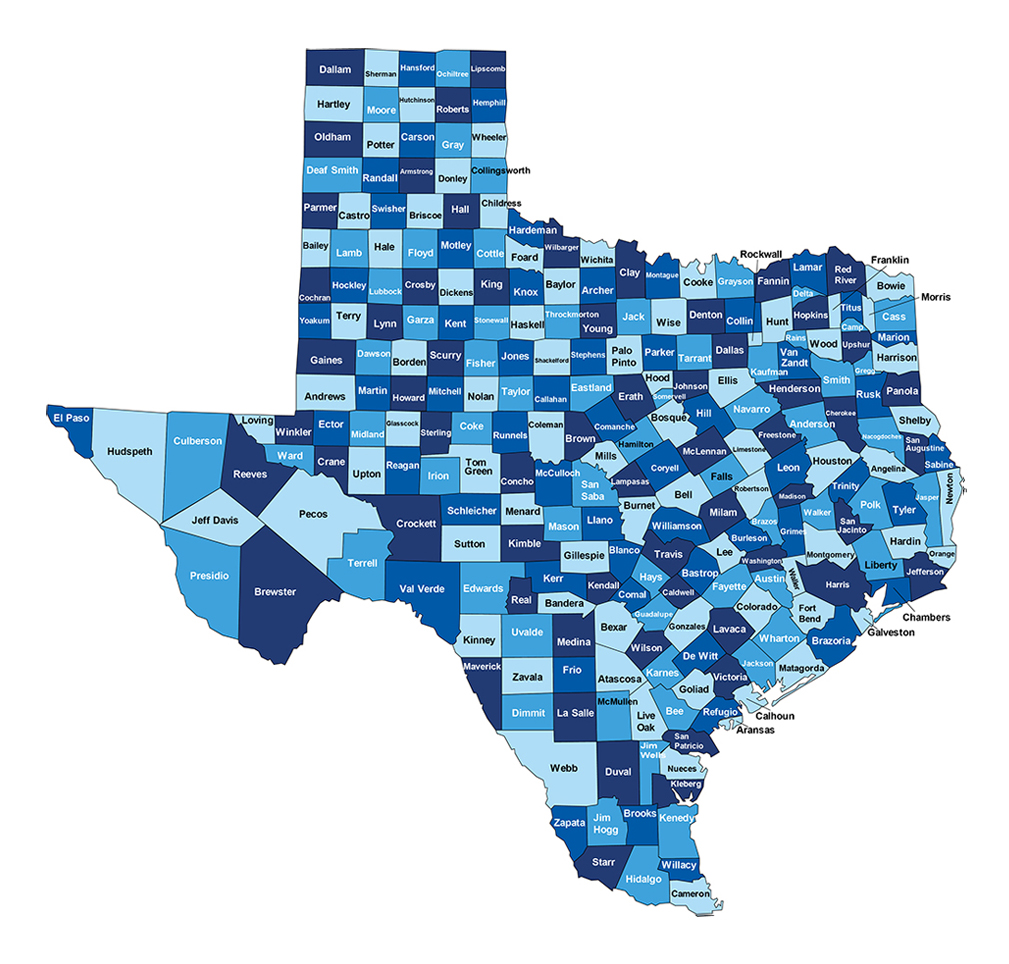 Texas map